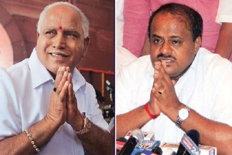 Yeddurappa and Kumarswami Yeddurappa and Kumarswami- India TV Hindi