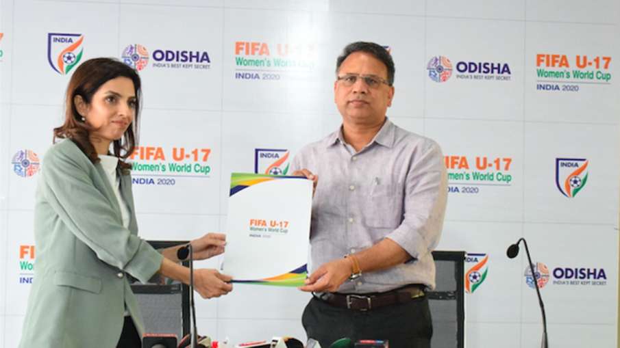 Bhubaneshwar becomes the first venue to get the official clearance to host FIFA U-17 Women's World C Bhubaneshwar becomes the first venue to get the official clearance to host FIFA U-17 Women's World C- India TV Hindi