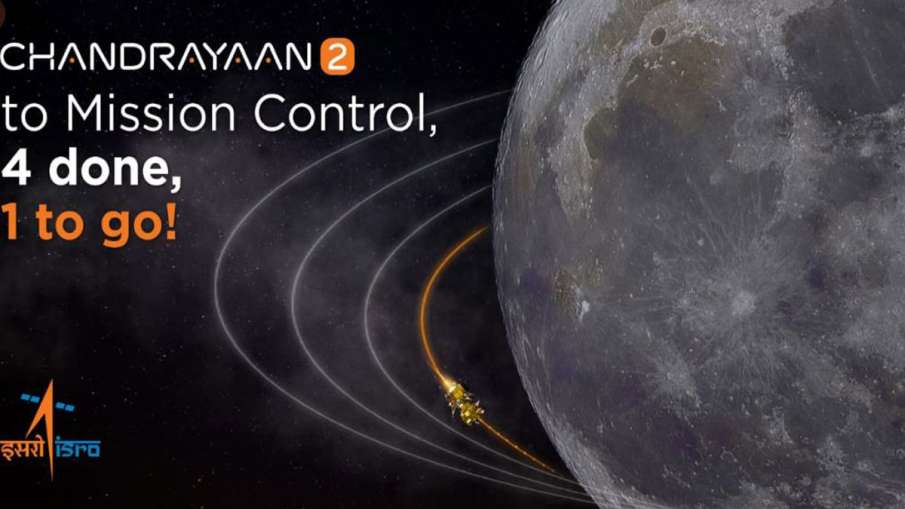 Fourth Lunar bound orbit maneuver for Chandrayaan-2 spacecraft was performed successfully on Friday Fourth Lunar bound orbit maneuver for Chandrayaan-2 spacecraft was performed successfully on Friday - India TV Hindi