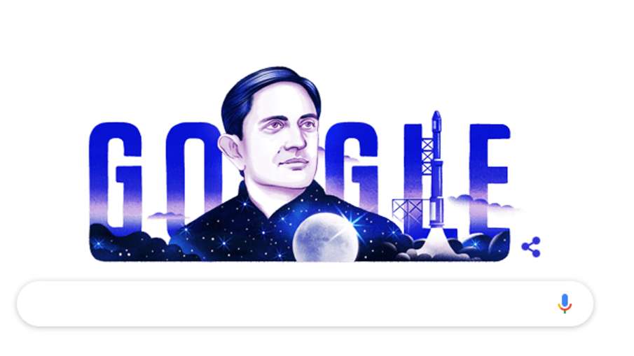 Vikram Sarabhai, the father of ISRO, honoured by Google Doodle on his 100th birthday | Google Vikram Sarabhai, the father of ISRO, honoured by Google Doodle on his 100th birthday | Google- India TV Hindi