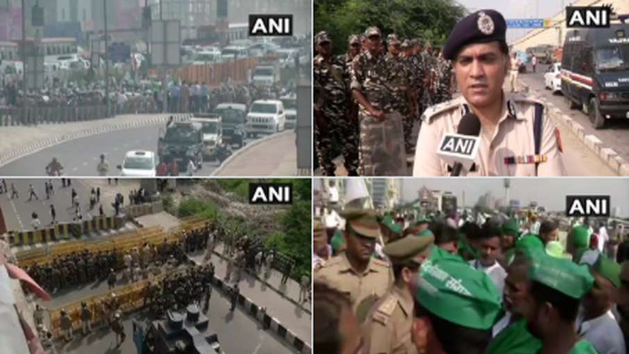 किसानों का आज दिल्ली मार्च, आंदोलन के मद्देनज़र सुरक्षा के कड़े इंतज़ाम किसानों का आज दिल्ली मार्च, आंदोलन के मद्देनज़र सुरक्षा के कड़े इंतज़ाम- India TV Hindi
