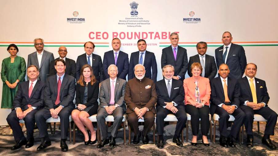 Narendra Modi meets CEOs from energy sector in US, PM asks ‘Howdy Houston’ before 'Howdy Modi' even Narendra Modi meets CEOs from energy sector in US, PM asks ‘Howdy Houston’ before 'Howdy Modi' even- India TV Hindi