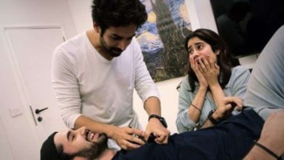 kartik aaryan janhvi kapoor and lakshya start preparing for Dostana 2 kartik aaryan janhvi kapoor and lakshya start preparing for Dostana 2- India TV Hindi