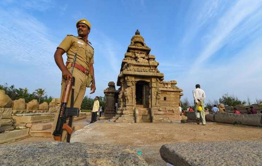 Tight security cover at Mallapuram ahead of Modi Jinping Meet Tight security cover at Mallapuram ahead of Modi Jinping Meet- India TV Hindi