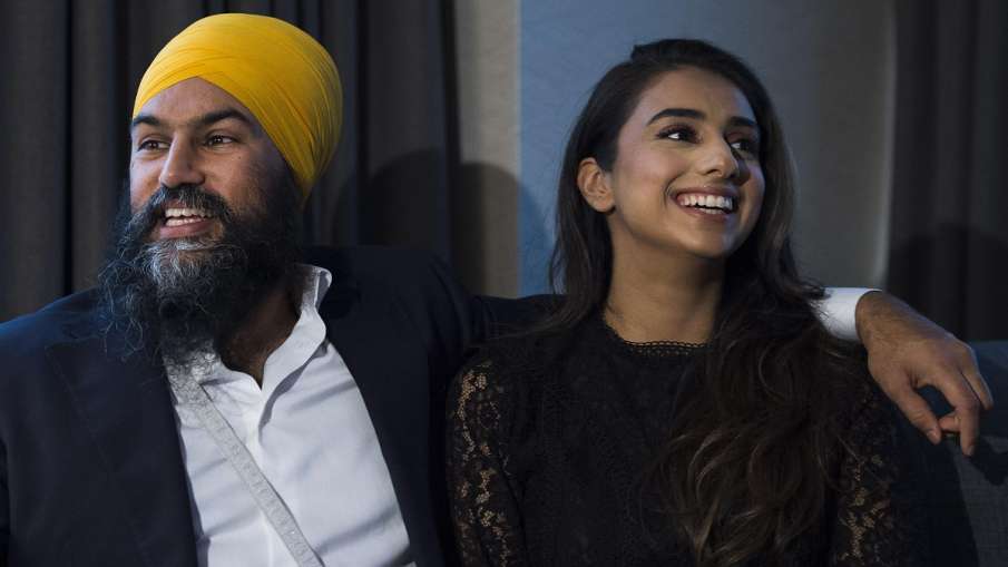 New Democratic Party leader Jagmeet Singh and his wife Gurkiran Kaur New Democratic Party leader Jagmeet Singh and his wife Gurkiran Kaur- India TV Hindi