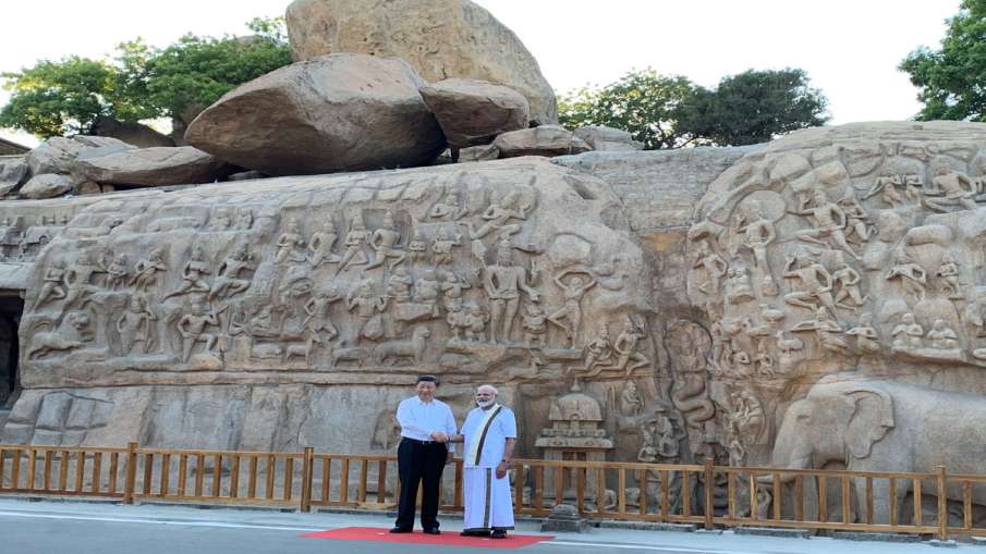 PM Narendra Modi with President Xi Jinping at Arjuna's... PM Narendra Modi with President Xi Jinping at Arjuna's...- India TV Hindi