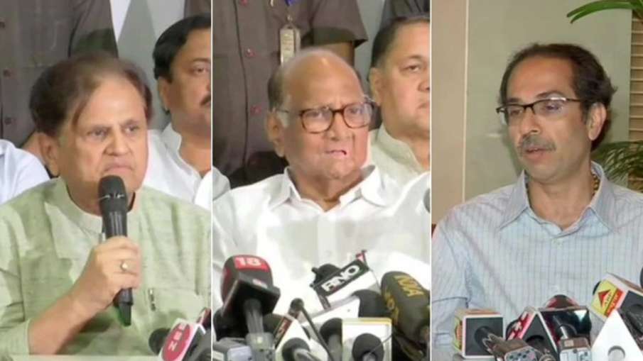 महाराष्ट्र में सरकार गठन पर गतिरोध जारी, एनसीपी-कांग्रेस ने शिवसेना पर फोड़ा पूरा ठीकरा महाराष्ट्र में सरकार गठन पर गतिरोध जारी, एनसीपी-कांग्रेस ने शिवसेना पर फोड़ा पूरा ठीकरा- India TV Hindi