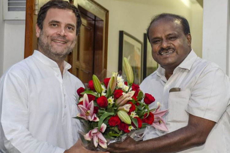 Rahul Gandhi and Kumaraswamy (File photo) Rahul Gandhi and Kumaraswamy (File photo)- India TV Hindi
