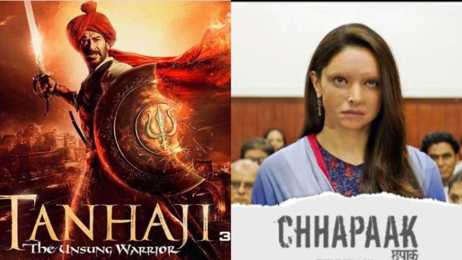 tanhaji the unsung warrior and chhapaak box office collection tanhaji the unsung warrior and chhapaak box office collection- India TV Hindi