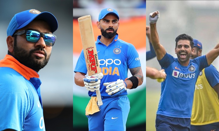 Rohit Sharma, Virat Kohli and Deepak Chahar Rohit Sharma, Virat Kohli and Deepak Chahar- India TV Hindi