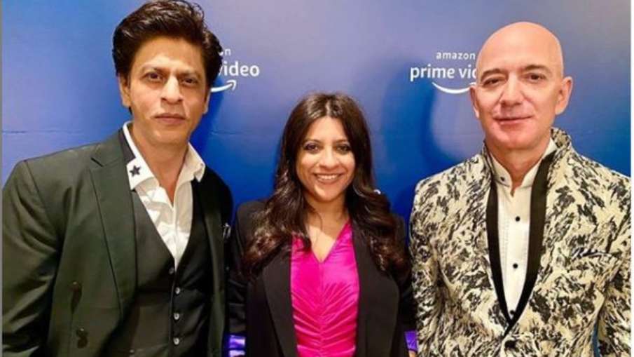 shah rukh khan, zoya akhtar and jeff bezos shah rukh khan, zoya akhtar and jeff bezos- India TV Hindi