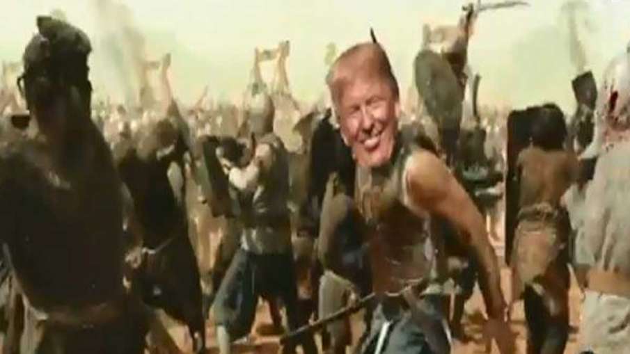 Donald Trump Bahubali, Trump Bahubali, Trump Bahubali meme, Donald Trump Donald Trump Bahubali, Trump Bahubali, Trump Bahubali meme, Donald Trump- India TV Hindi