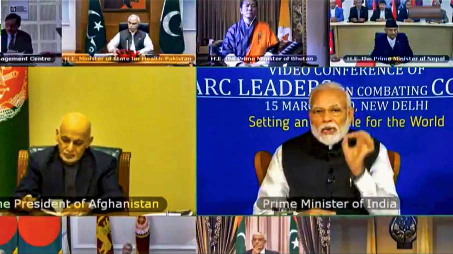 PM Modi proposes SAARC fund to tackle coronavirus, lays stress on joint efforts PM Modi proposes SAARC fund to tackle coronavirus, lays stress on joint efforts- India TV Hindi