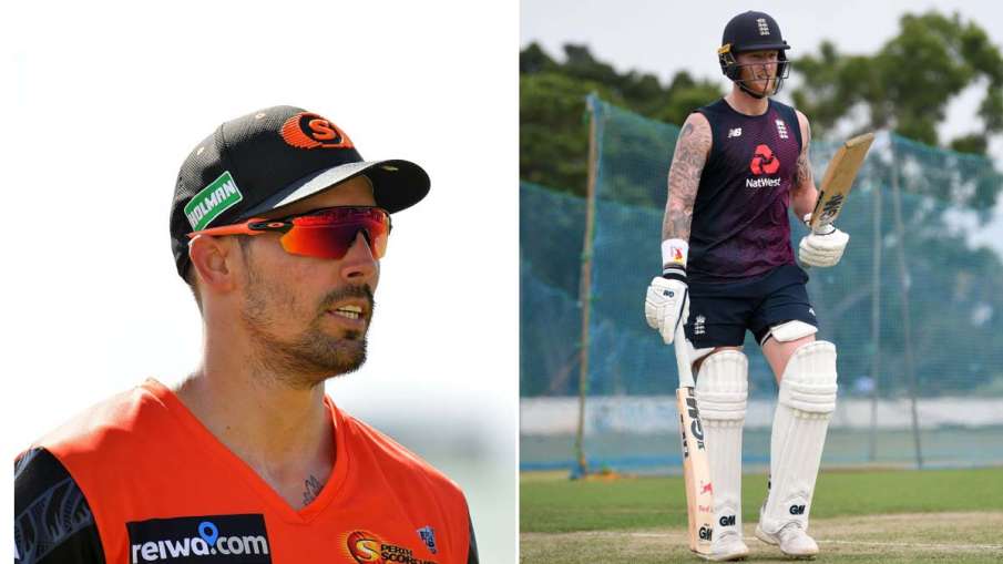 Mitchell Johnson and Ben Stokes Mitchell Johnson and Ben Stokes- India TV Hindi