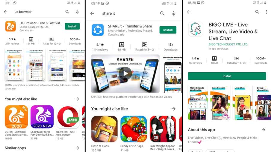 बैन होने के बाद भी अभी तक प्ले स्टोर/ऐप स्टोर पर क्यों दिख रहे हैं चाइनीज Apps? बैन होने के बाद भी अभी तक प्ले स्टोर/ऐप स्टोर पर क्यों दिख रहे हैं चाइनीज Apps?- India TV Hindi