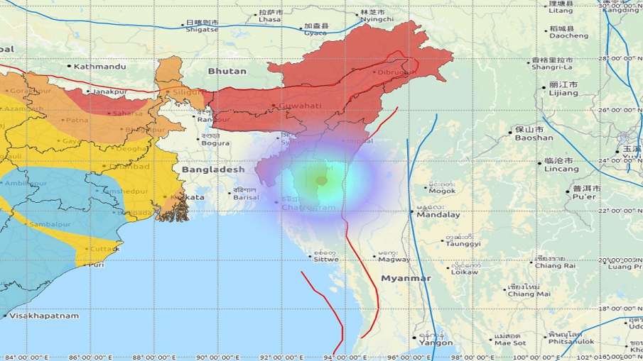 Earthquake in Mizoram । मिजोरम में भूकंप, रिक्टर स्केल पर तीव्रता 4.4 Earthquake in Mizoram । मिजोरम में भूकंप, रिक्टर स्केल पर तीव्रता 4.4- India TV Hindi