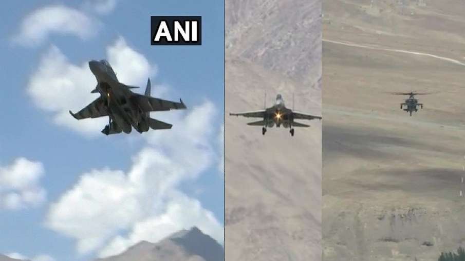 IAF deploys Sukhoi and MiG-29 fighter aircrafts near India-China LAC IAF deploys Sukhoi and MiG-29 fighter aircrafts near India-China LAC - India TV Hindi