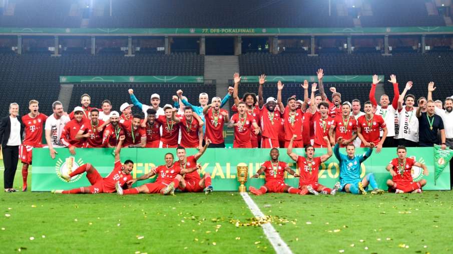 Bayern Munich complete the 'double' of the domestic title by winning the German Cup final Bayern Munich complete the 'double' of the domestic title by winning the German Cup final- India TV Hindi