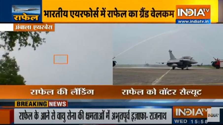 The Birds have landed safely in Ambala: Rajnath Singh on Rafale aircrafts The Birds have landed safely in Ambala: Rajnath Singh on Rafale aircrafts- India TV Hindi