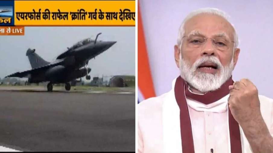 PM Modi welcomes Rafale by writting sanskrit sholka PM Modi welcomes Rafale by writting sanskrit sholka- India TV Hindi