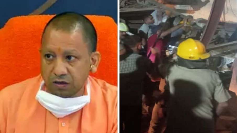 Cm Yogi take action on Noida building collapse ask commissioner to visit spot Cm Yogi take action on Noida building collapse ask commissioner to visit spot- India TV Hindi