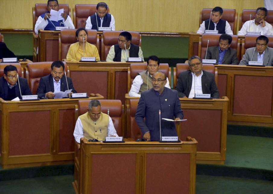 Floor Test in Manipur Assembly Today, Congress & BJP Issue Whips for MLAs Floor Test in Manipur Assembly Today, Congress & BJP Issue Whips for MLAs- India TV Hindi
