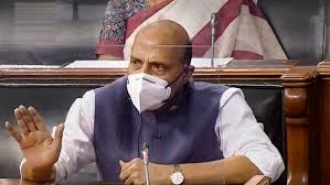 Defence Minister Rajnath Singh in parliament Defence Minister Rajnath Singh in parliament- India TV Hindi