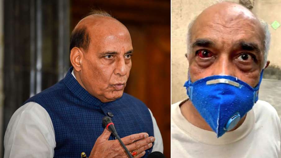 Rajnath Singh speak to retired naval officer Madan Sharma attacked by hooligans in Mumbai Rajnath Singh speak to retired naval officer Madan Sharma attacked by hooligans in Mumbai- India TV Hindi