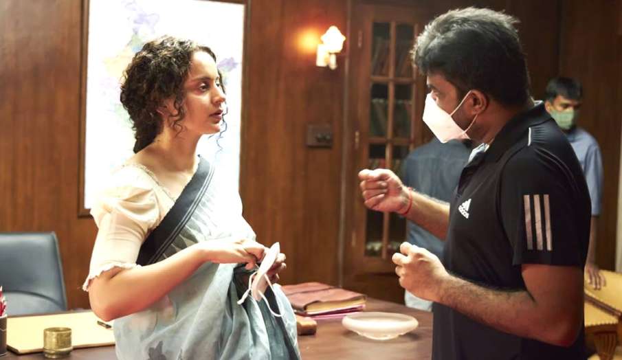kangana ranaut Thalaivi shooting set pics kangana ranaut Thalaivi shooting set pics- India TV Hindi