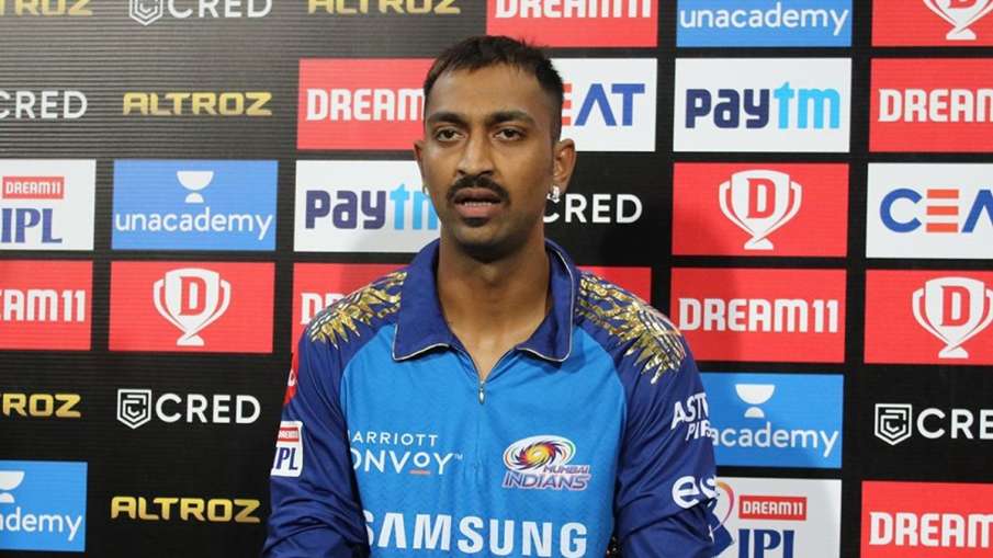 Krunal Pandya, sports, Mumbai Indians, DRI, Mumbai Airport Krunal Pandya, sports, Mumbai Indians, DRI, Mumbai Airport - India TV Hindi