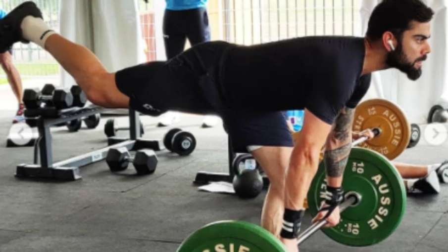 Virat Kohli seen sweating in gym before ODI series against Australia Virat Kohli seen sweating in gym before ODI series against Australia- India TV Hindi