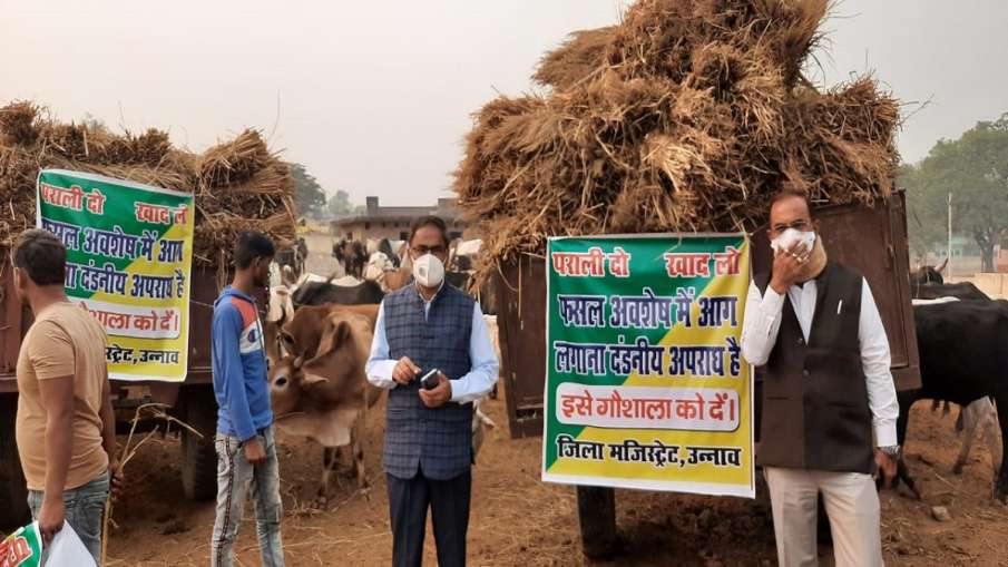 Yogi govt giving cow dung in exchange of parali । पराली को लेकर योगी के यूपी की पहल देश मे बन सकती ह Yogi govt giving cow dung in exchange of parali । पराली को लेकर योगी के यूपी की पहल देश मे बन सकती ह- India TV Hindi