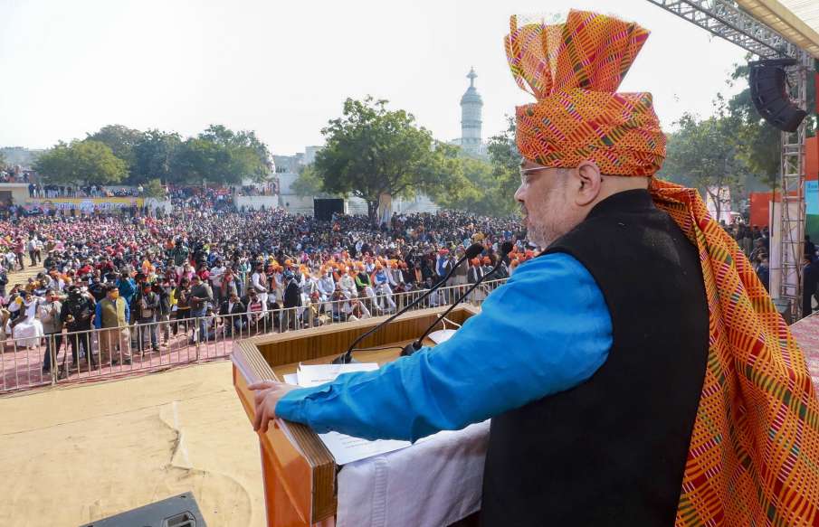 As long as Modi is the Prime Minister, no company can snatch land from farmers: Amit Shah As long as Modi is the Prime Minister, no company can snatch land from farmers: Amit Shah