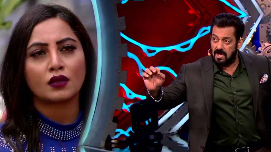 bigg boss 14 arshi khan leave show after salman khan slams her for fight with vikas gupta bigg boss 14 arshi khan leave show after salman khan slams her for fight with vikas gupta- India TV Hindi