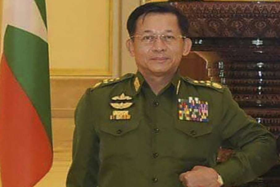 Myanmars Army Commander Senior Gen. Min Aung Hlaing Myanmars Army Commander Senior Gen. Min Aung Hlaing- India TV Hindi