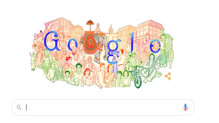 Google Doodle on Republic Day 72वें गणतंत्र दिवस पर गूगल ने भारत की रंगीन विरासत का बनाया डूडल Google Doodle on Republic Day 72वें गणतंत्र दिवस पर गूगल ने भारत की रंगीन विरासत का बनाया डूडल- India TV Hindi