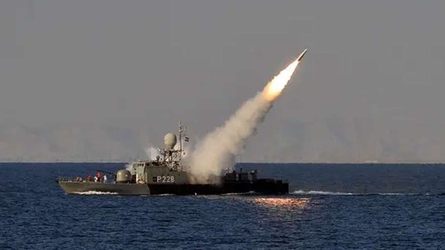 Iran, Iran Fires Cruise Missiles, Iran Fires Cruise Missiles, Iran Cruise Missiles Naval Drill Iran, Iran Fires Cruise Missiles, Iran Fires Cruise Missiles, Iran Cruise Missiles Naval Drill- India TV Hindi