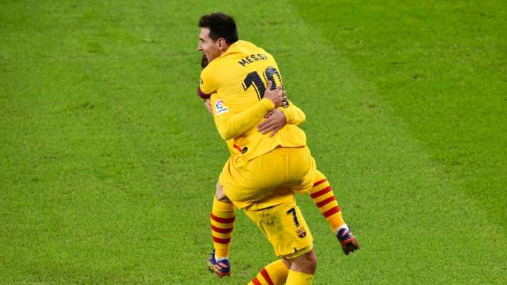 La Liga: Lionel Messi's two goals helped Barcelona beat Athletic Bilbao La Liga: Lionel Messi's two goals helped Barcelona beat Athletic Bilbao- India TV Hindi