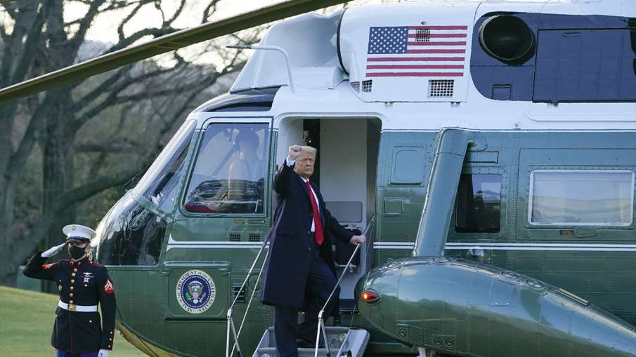 Donald Trump leaves White House, skipping Biden inauguration Donald Trump leaves White House, skipping Biden inauguration- India TV Hindi
