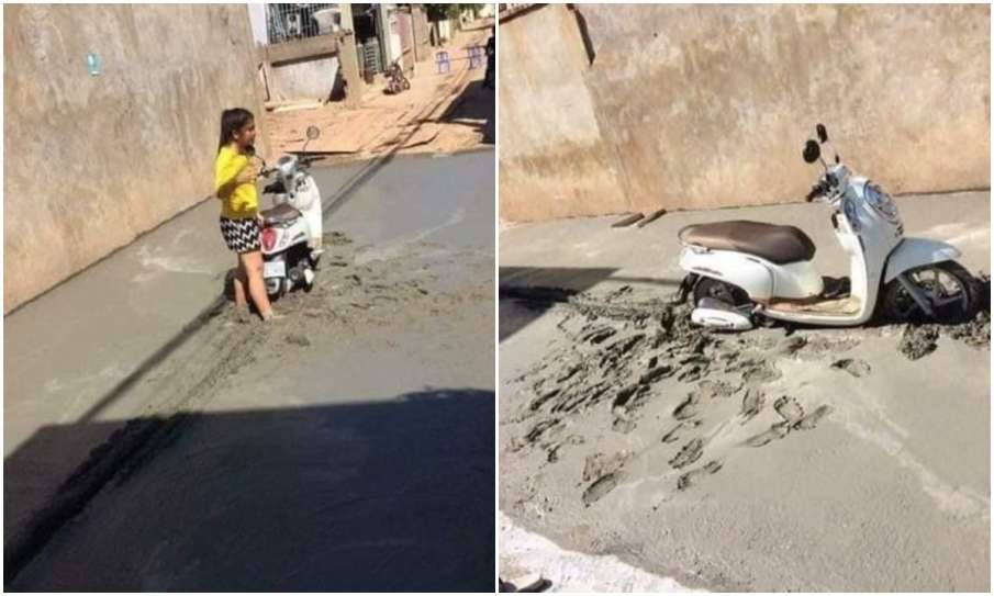girl stuck on road girl stuck on road - India TV Hindi