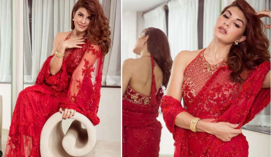 जैकलीन फर्नांडिस रेड कलर की साड़ी में नजर आईं खूबसूरत, देखें Stunning Pics जैकलीन फर्नांडिस रेड कलर की साड़ी में नजर आईं खूबसूरत, देखें Stunning Pics- India TV Hindi