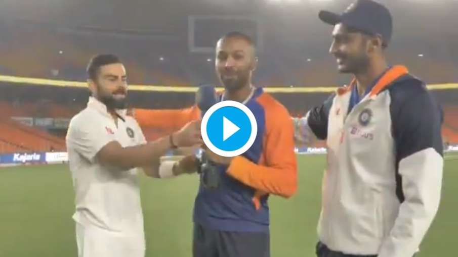 Virat Kohli, Axar Patel and Hardik Pandya Virat Kohli, Axar Patel and Hardik Pandya- India TV Hindi