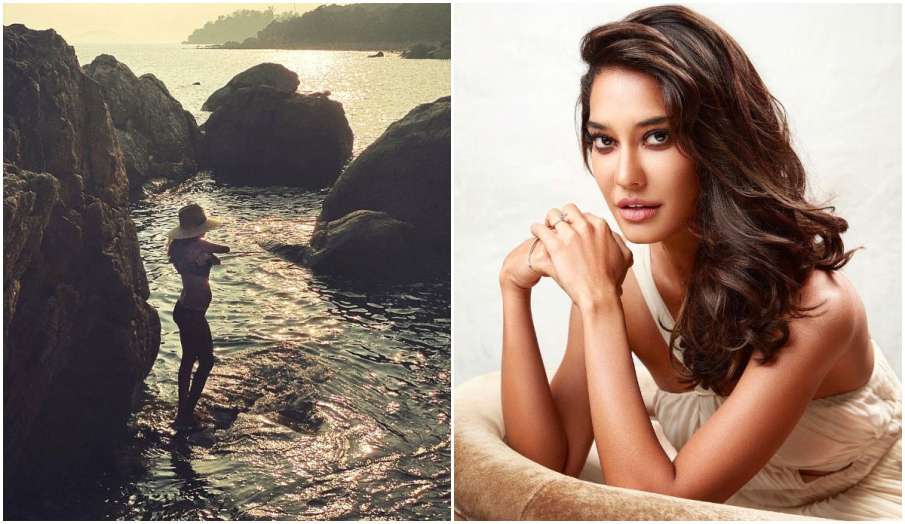 lisa haydon flaunts baby bump for the first time lisa haydon flaunts baby bump for the first time- India TV Hindi