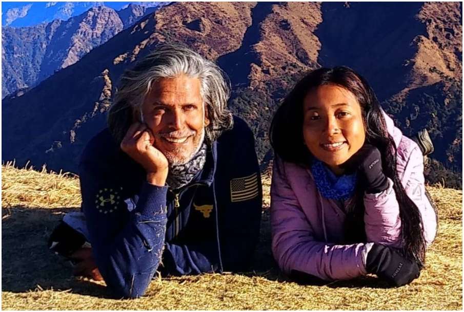 Milind Soman and Ankita Konwar Milind Soman and Ankita Konwar- India TV Hindi