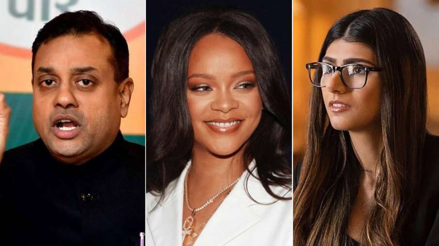 sambit patra statement on rahul gandhi rihanna mia khalifa who support farmers protest sambit patra statement on rahul gandhi rihanna mia khalifa who support farmers protest- India TV Hindi