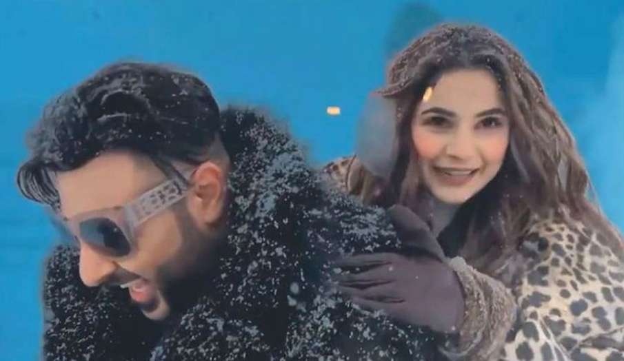 shehnaaz gill badshah in kashmir shehnaaz gill badshah in kashmir- India TV Hindi