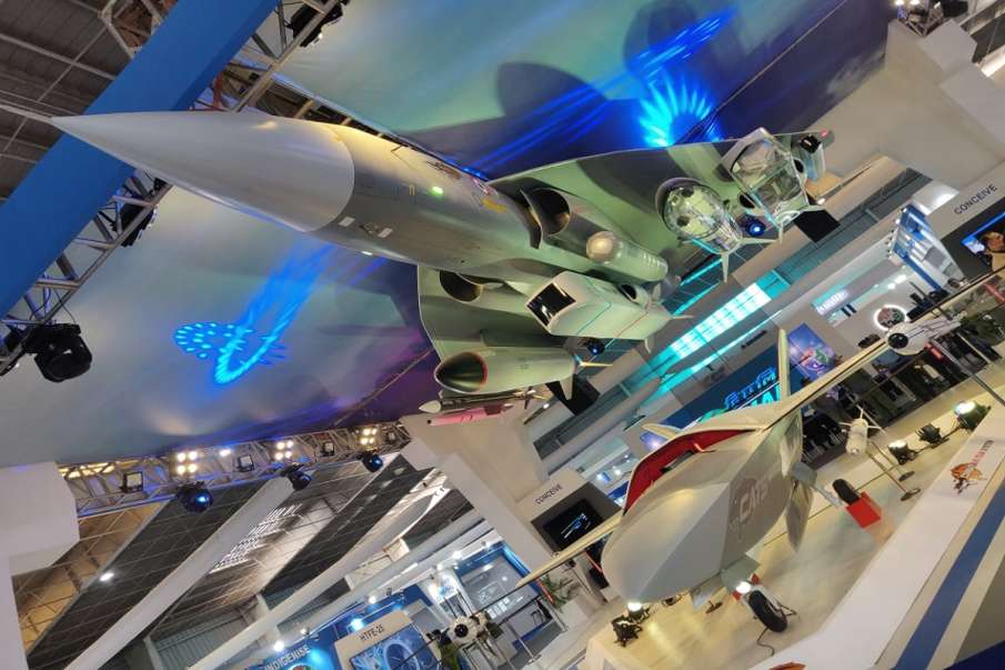 LCA Tejas WARRIOR drone Aero India 2021 latest news LCA Tejas WARRIOR drone Aero India 2021 latest news- India TV Hindi