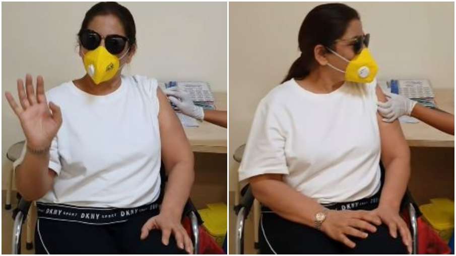 Archana Puran Singh took first dose of Corona vaccine, Archana Puran Singh took first dose of Corona vaccine,- India TV Hindi
