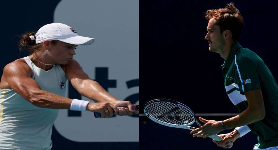Ash Barty, Danil Medvedev, semi-finals, Miami Open Ash Barty, Danil Medvedev, semi-finals, Miami Open- India TV Hindi
