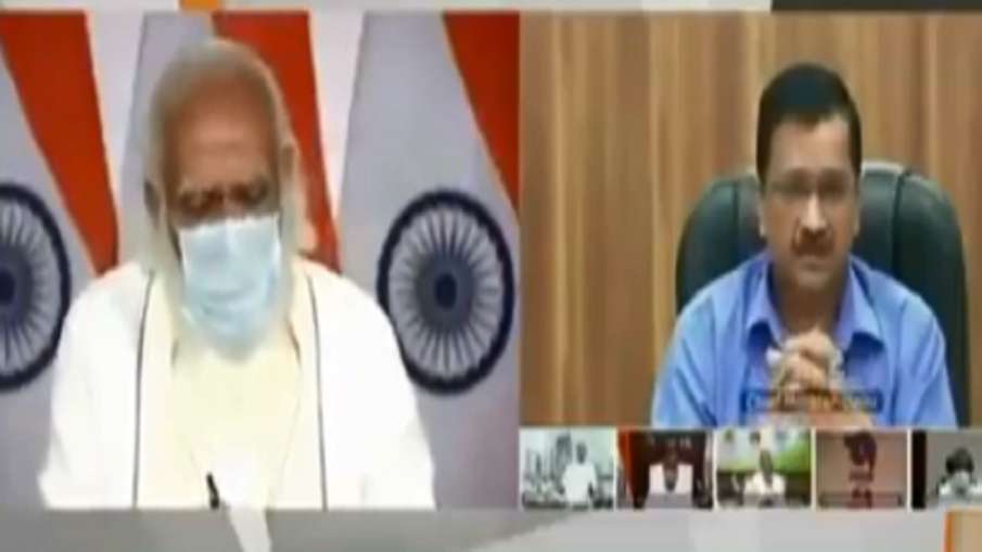 मोदी से बीच बैठक में केजरीवाल ने बोले- 'सॉरी सर, आगे से ध्यान रखूंगा' मोदी से बीच बैठक में केजरीवाल ने बोले- 'सॉरी सर, आगे से ध्यान रखूंगा'- India TV Hindi